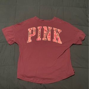 PINK Cotton Oversized T-Shirt